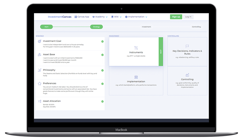 Investment Canvas App